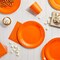 Serves 24 Orange Party Supplies with Paper Plates, Cups, and Napkins, 72 Pieces